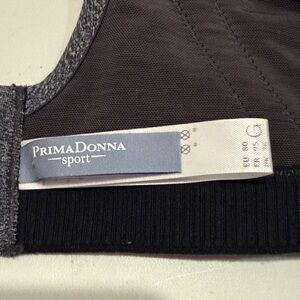 Prima Donna Sport Bra in Black and Gray